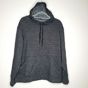 Champion Women's French Terry Pullover Hoodie, Striped Marled Grey, Size: Large